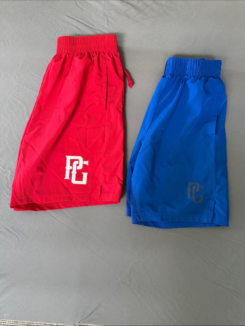 PG Kids Athletic Shorts - Red and Blue